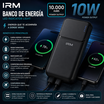 Powerbank IR39 10000mAh Cargador